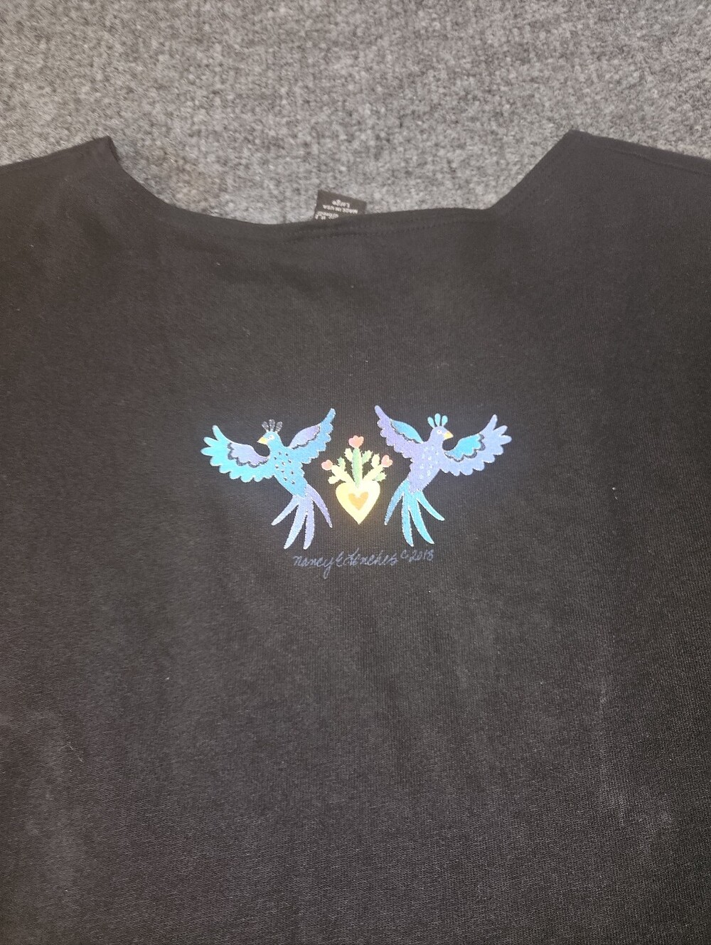 Sabaku Flora& Fauna 3/4 Sleeve Artwear T- Shirt - Picture 6 of 6